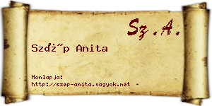 Szép Anita névjegykártya